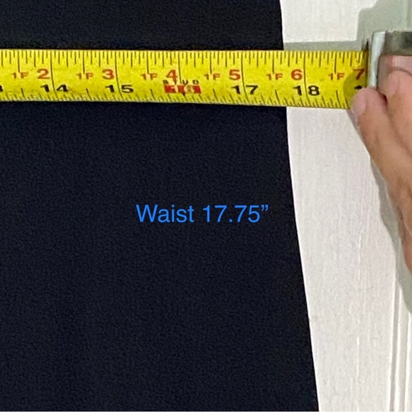 Kasper Elegant Evening Dress Classic Knee Length Sleeveless Studs 12P Black Goth - Picture 11 of 13